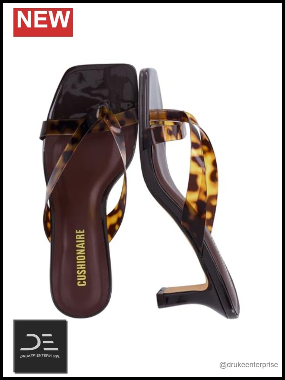 Cushioned Kitten Heel Sandals Clear Jelly Strap Slide Wedge